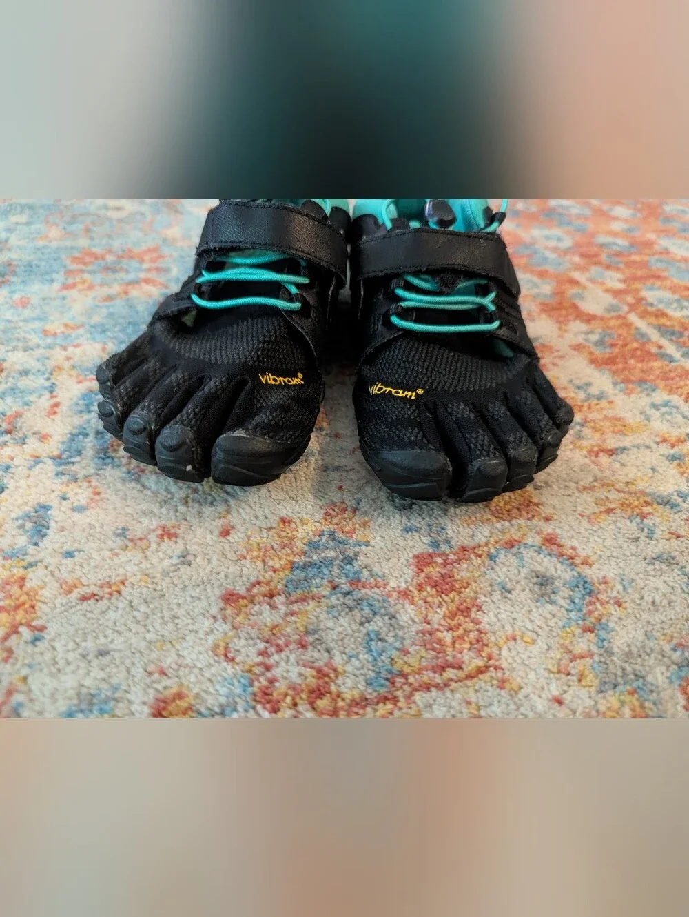 Vibram FiveFingers V-Train 2.0 20W7704 Size 36 US Women's 6.5-7 Teal Black